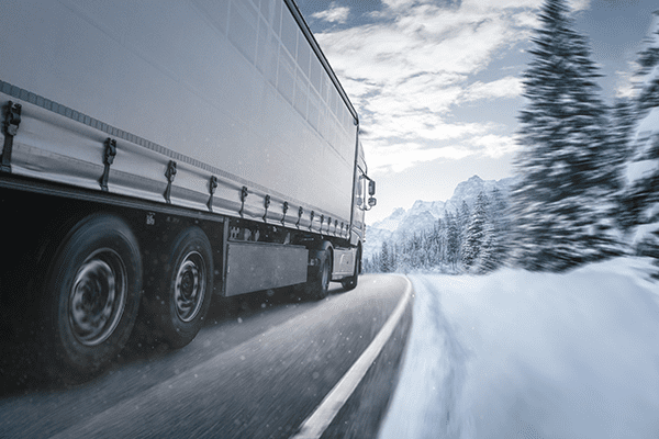 winter truck drivers have some challenges during winter driving situation