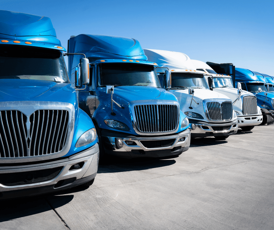 Image of semi truck fleet